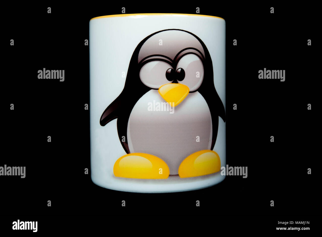 La sublimazione mug designer macchina di produzione - Stampa di foto di una tazza di caffè design Foto Stock