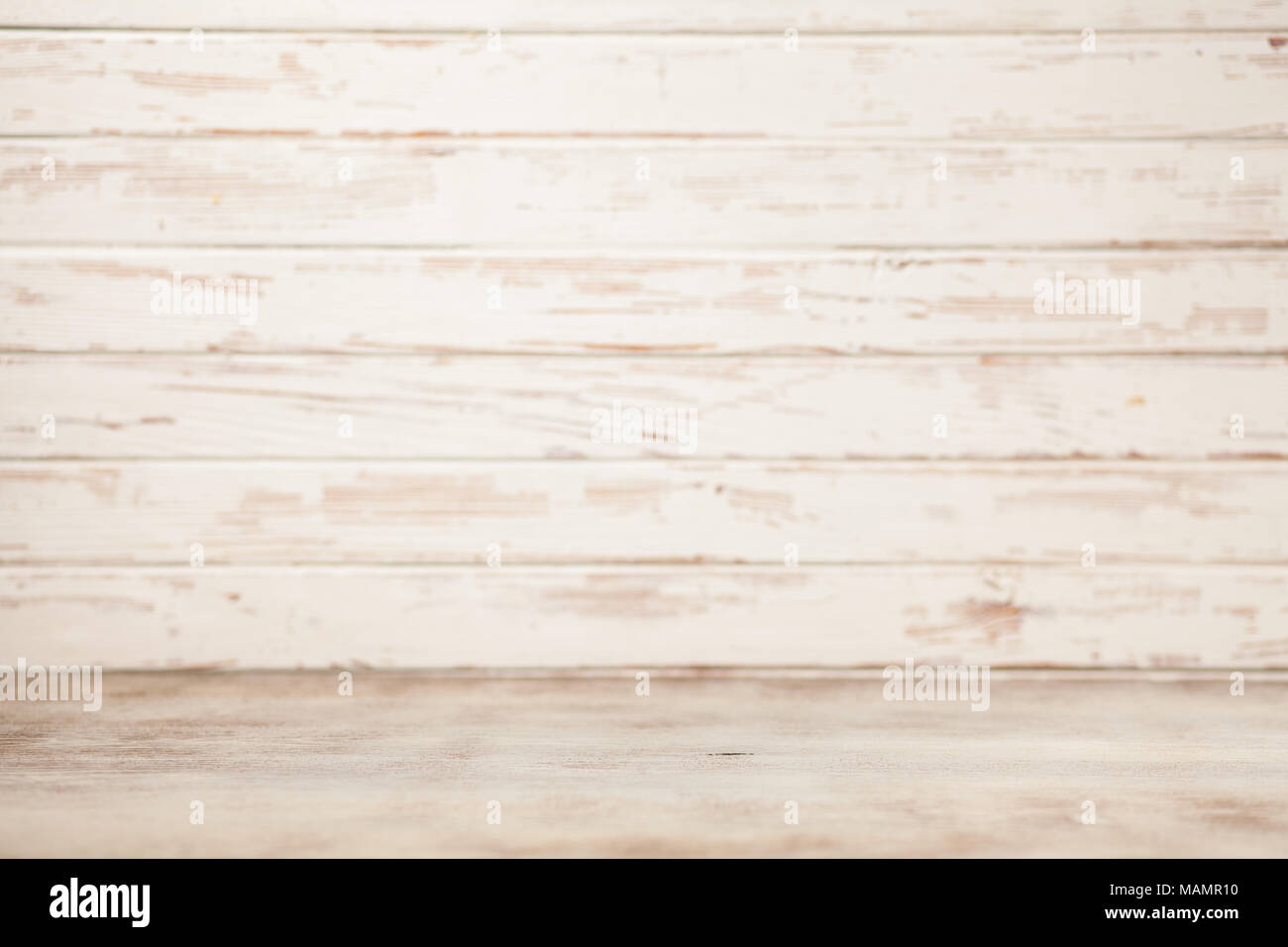 Bianco sullo sfondo di legno Foto Stock