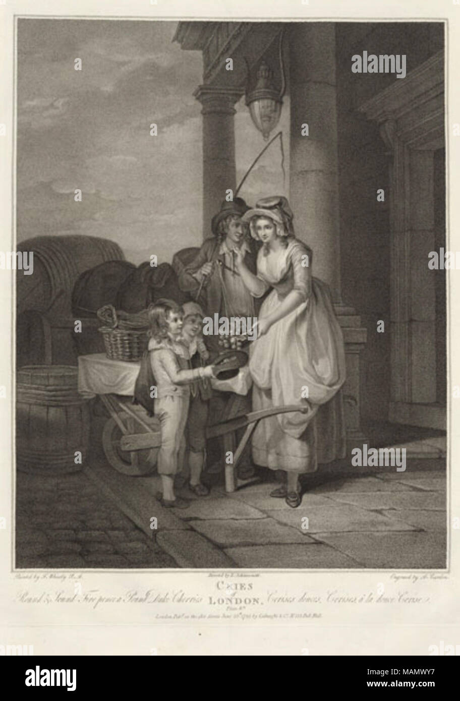 . Round & Sound cinque pence Pound Duca ciliegie . 1795. Anthony Cardon Foto Stock