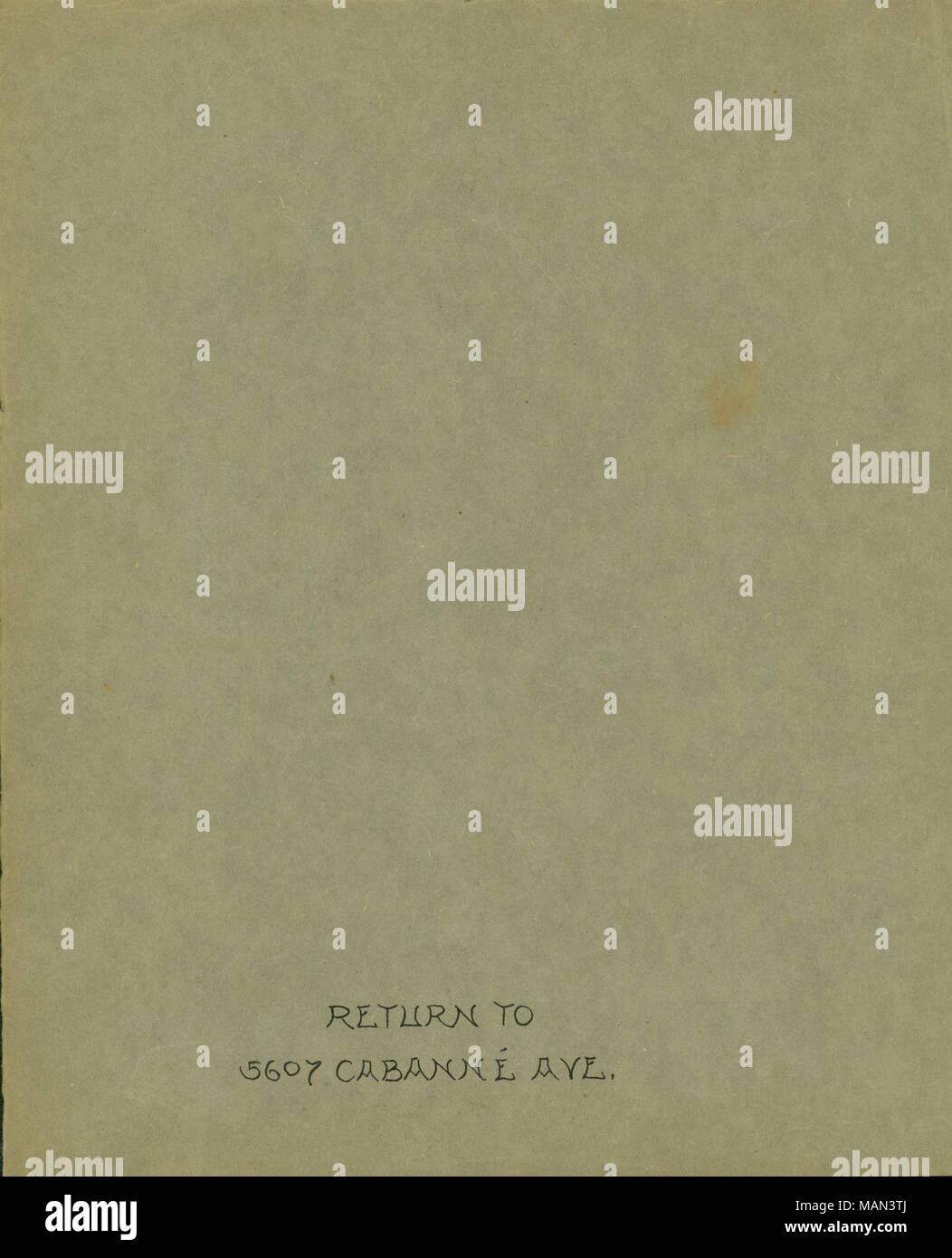 Indirizzo di ritorno per volume, 5607 Cabanne Ave. Titolo:Il Tornio del vasaio, Volume 2, numero 4, pagina 54, Febbraio 1906 . Febbraio 1906. 'I vasai collettivo, varie persone. Foto Stock