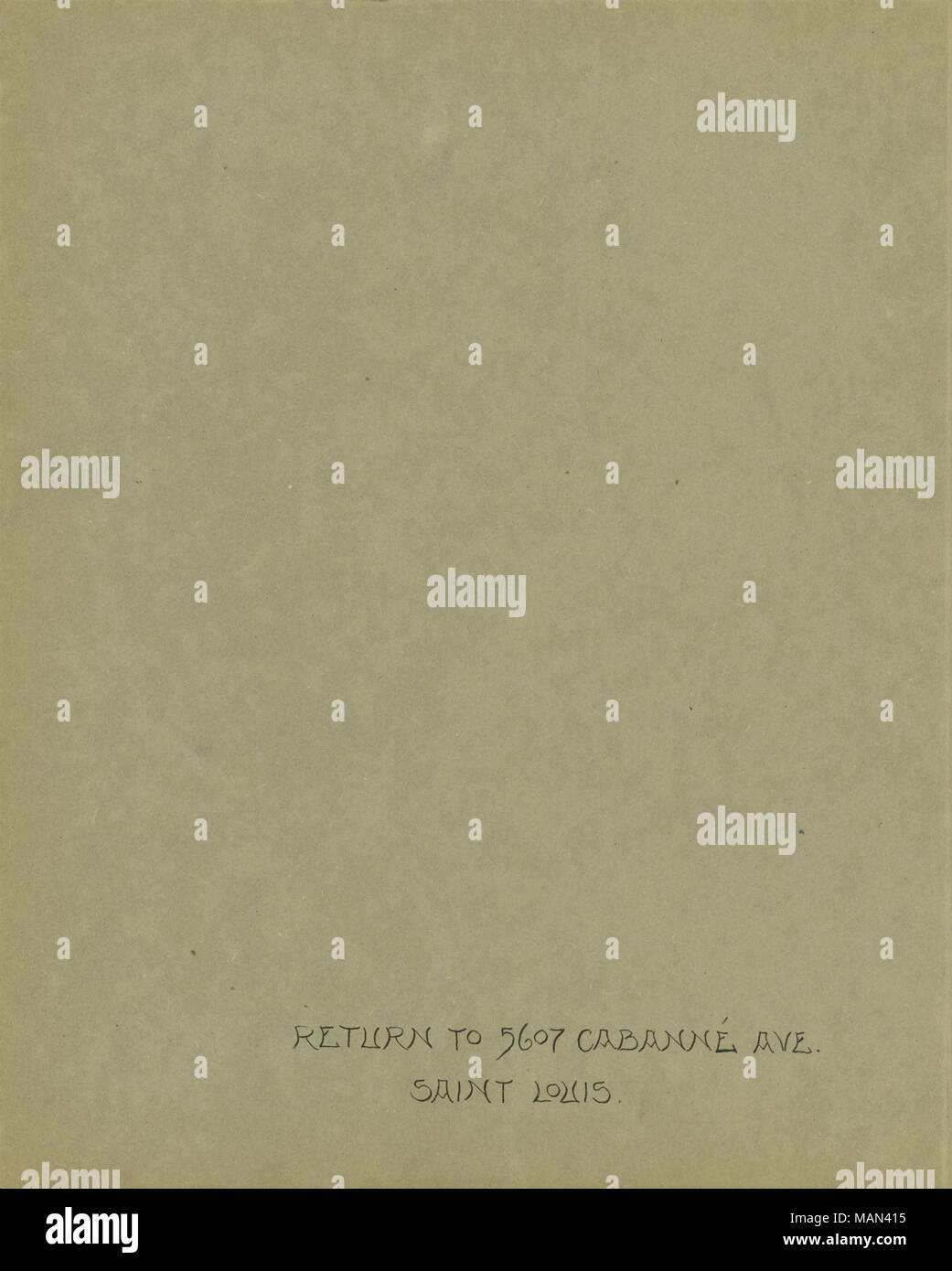 Indirizzo di ritorno per volume, 5607 Cabanne Ave. Titolo:Il Tornio del vasaio, Volume 2, numero 8, pagina 47, Giugno 1906 . Giugno 1906. 'I vasai collettivo, varie persone. Foto Stock