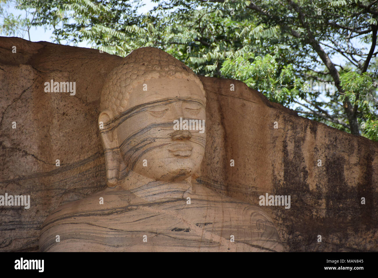 Iconografia buddista, Polonnaruwa, Sri Lanka Foto Stock