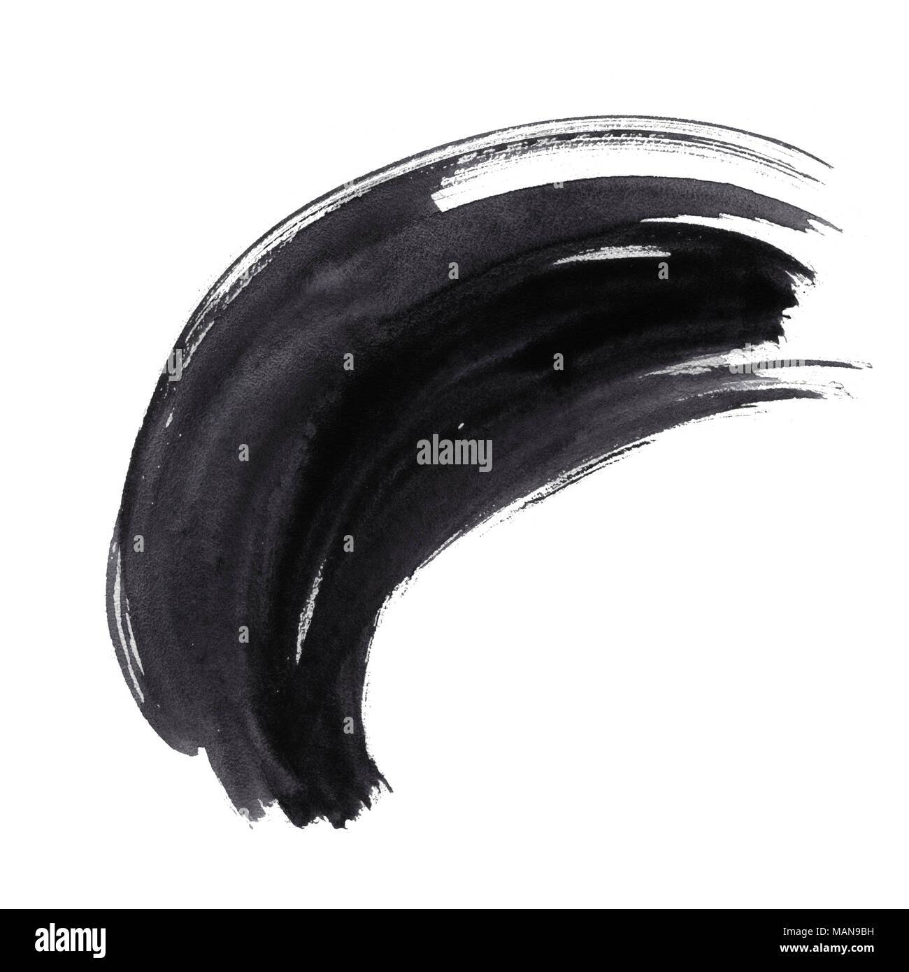 Acquerello ultra violet spazzolata a secco Foto Stock