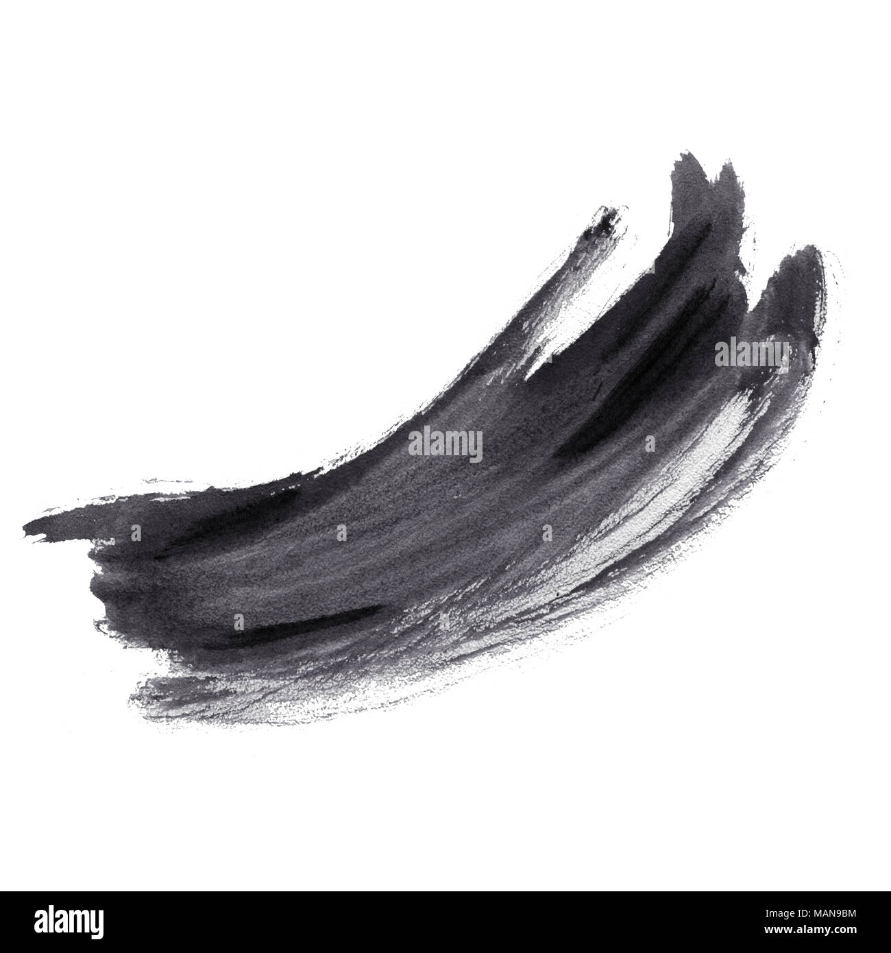 Acquerello ultra violet spazzolata a secco Foto Stock