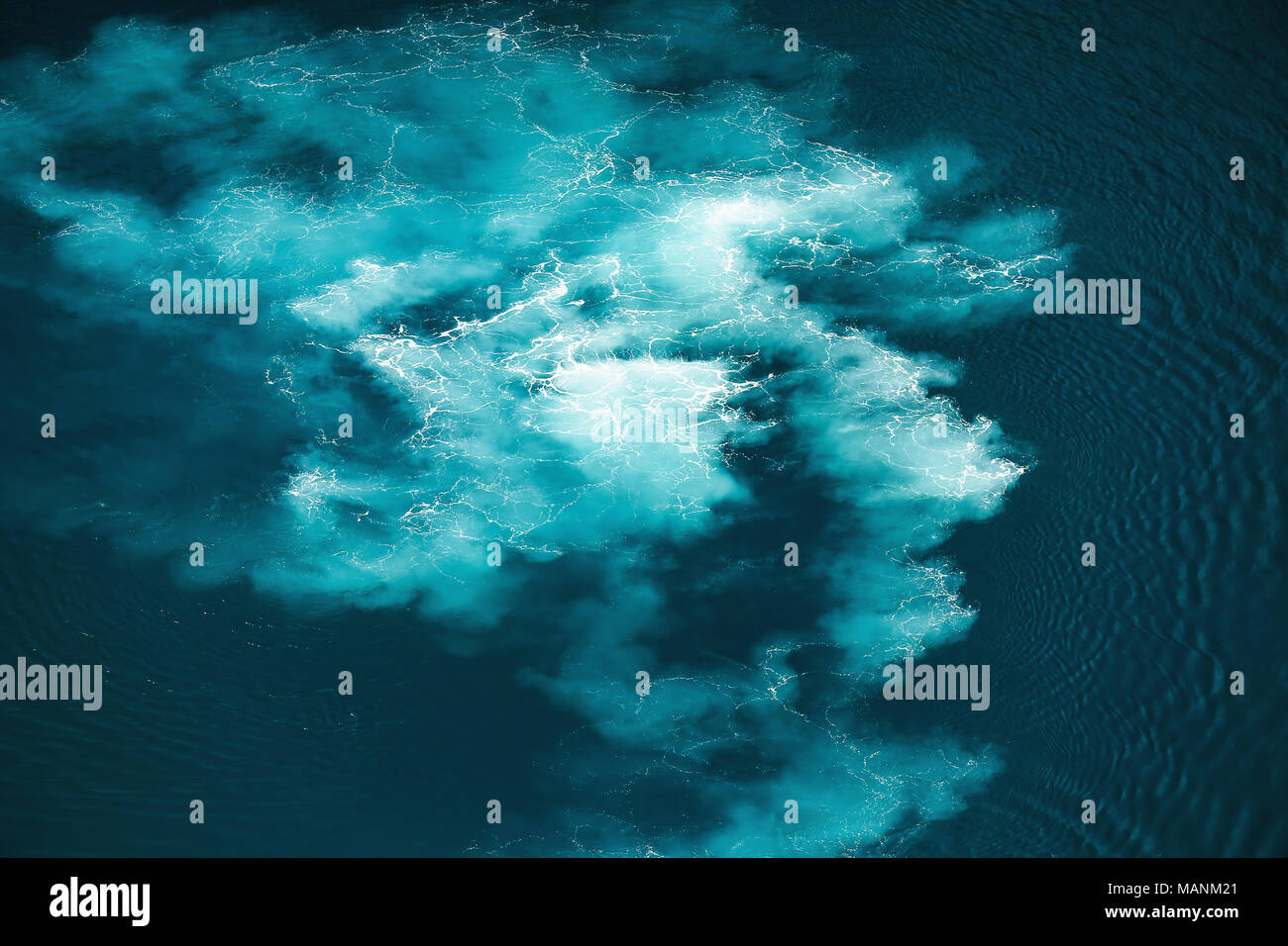 Abstract splash acqua del mare turchese per lo sfondo Foto Stock