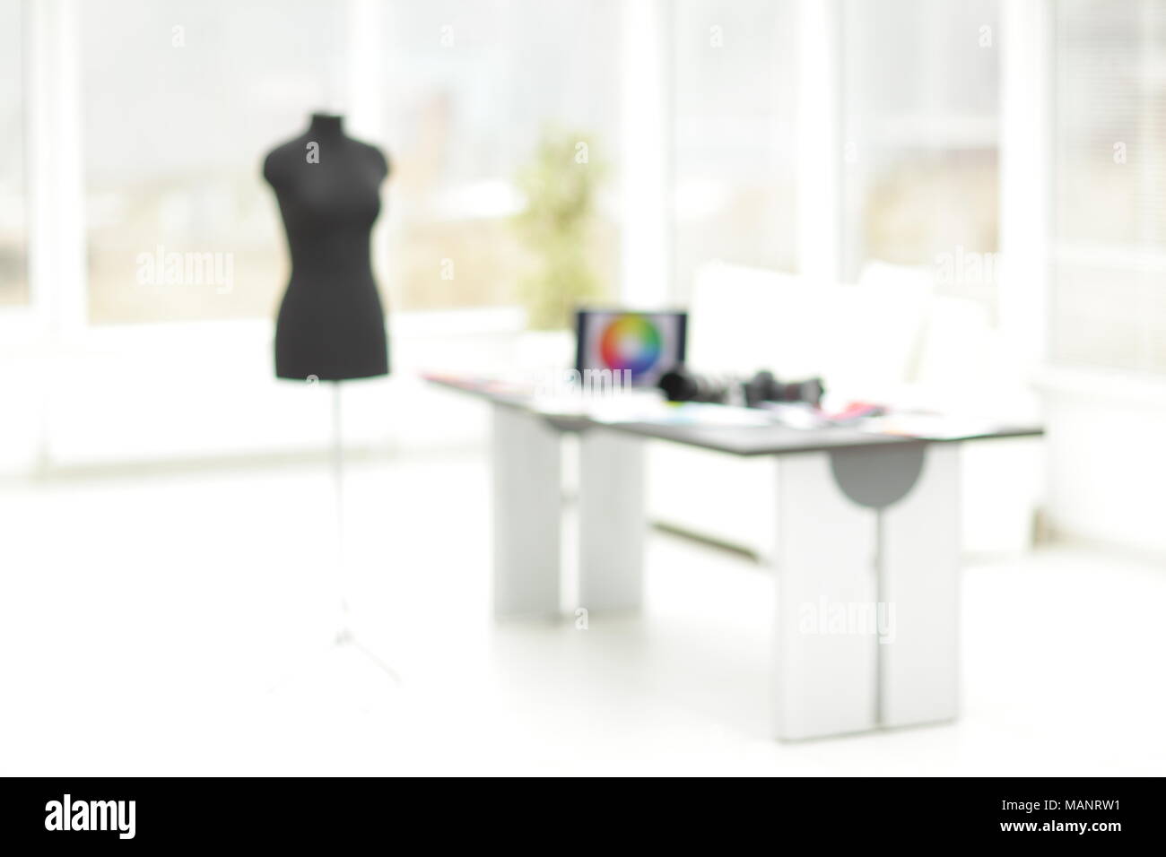 Immagine di sfondo degli atelier di moda . adattamento personalizzato Foto Stock