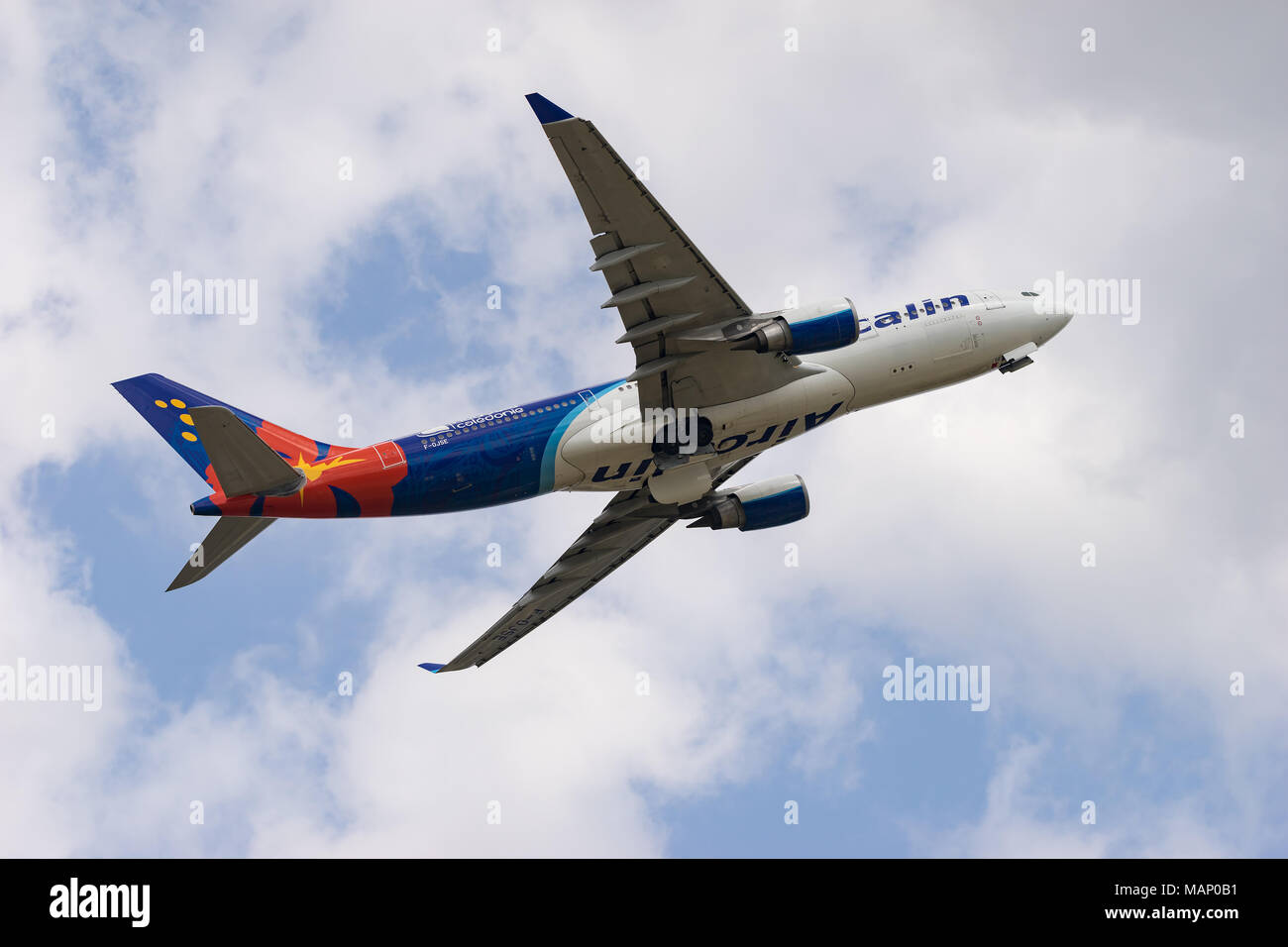 TOKYO, Giappone - APR. 1, 2018: Airbus A330-200 decollo dall'Aeroporto Internazionale di Narita di Tokyo, Giappone. Foto Stock