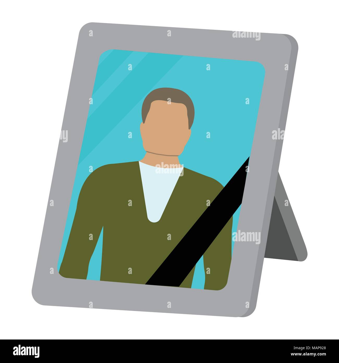 Cornice fotografica icona cartoon. Isolato illustrazione vettoriale su sfondo bianco. Illustrazione Vettoriale