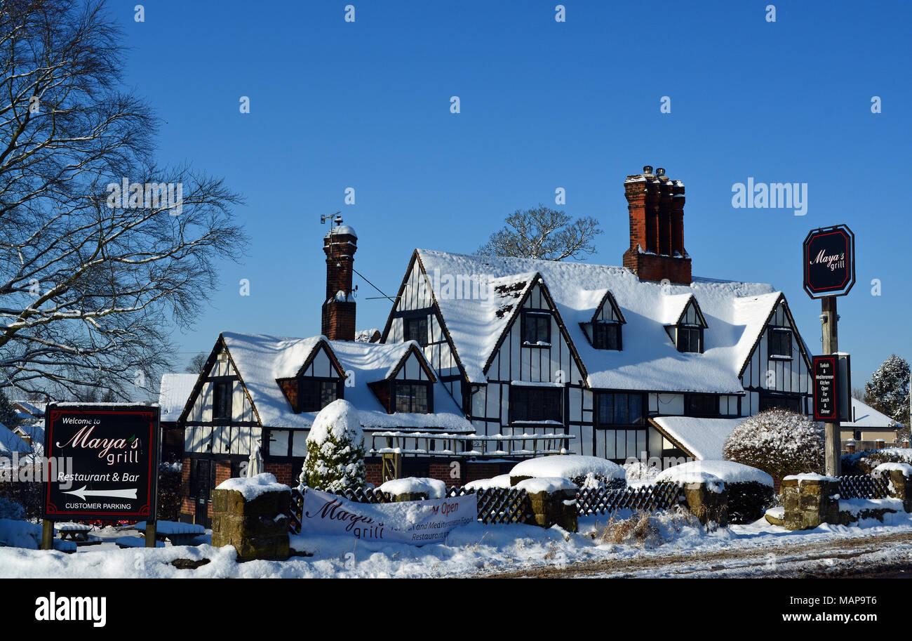 Southborough nella neve Foto Stock