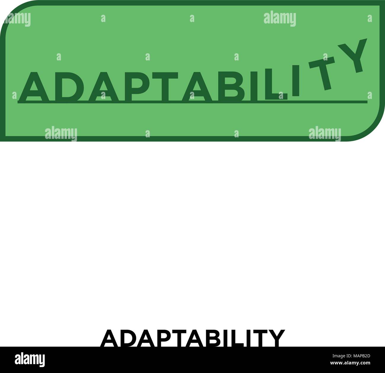 Icona di adattabilità isolati su sfondo bianco per il web, mobili e progettazione di app Illustrazione Vettoriale