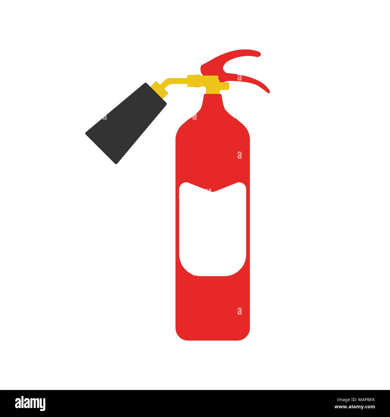 Estintore. Elementi del fire departament attrezzature icone. Illustrazione Vettoriale. Illustrazione Vettoriale
