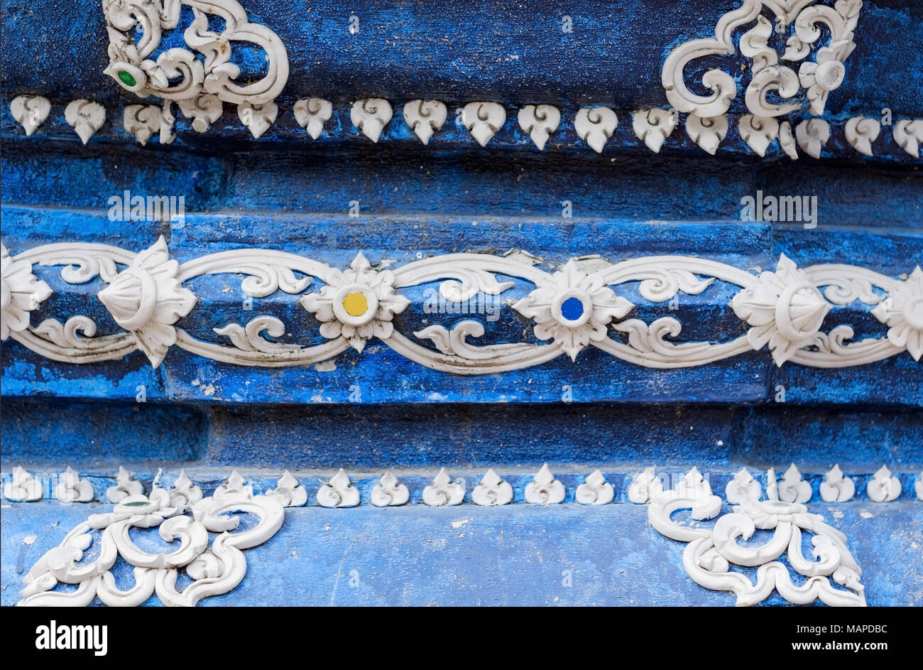 Parte di parete design in Thailandia. Foto Stock