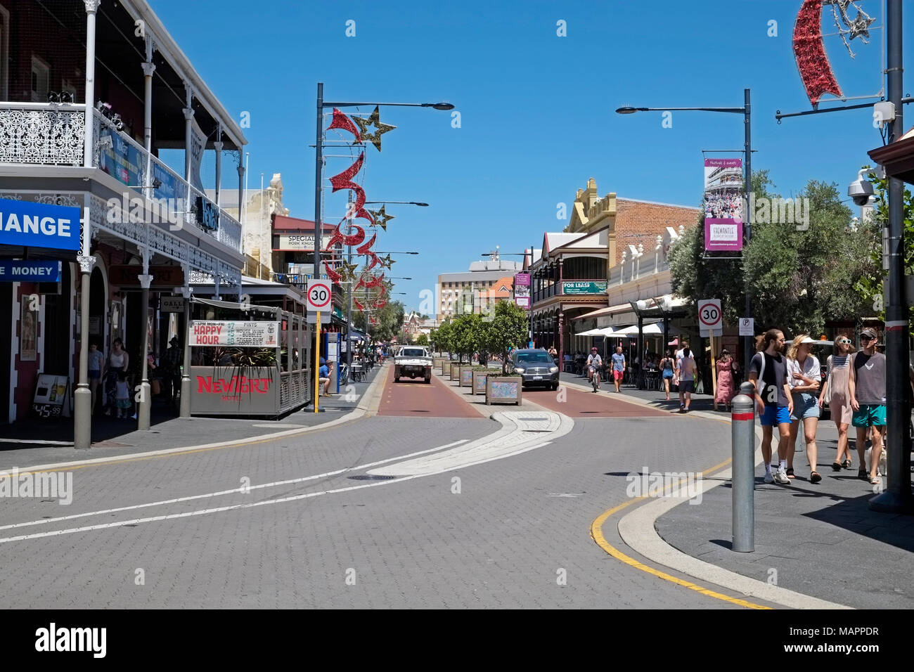 Cappuccino Strip Street South Terrace, Fremantle WA 6160 Western Australia Foto Stock