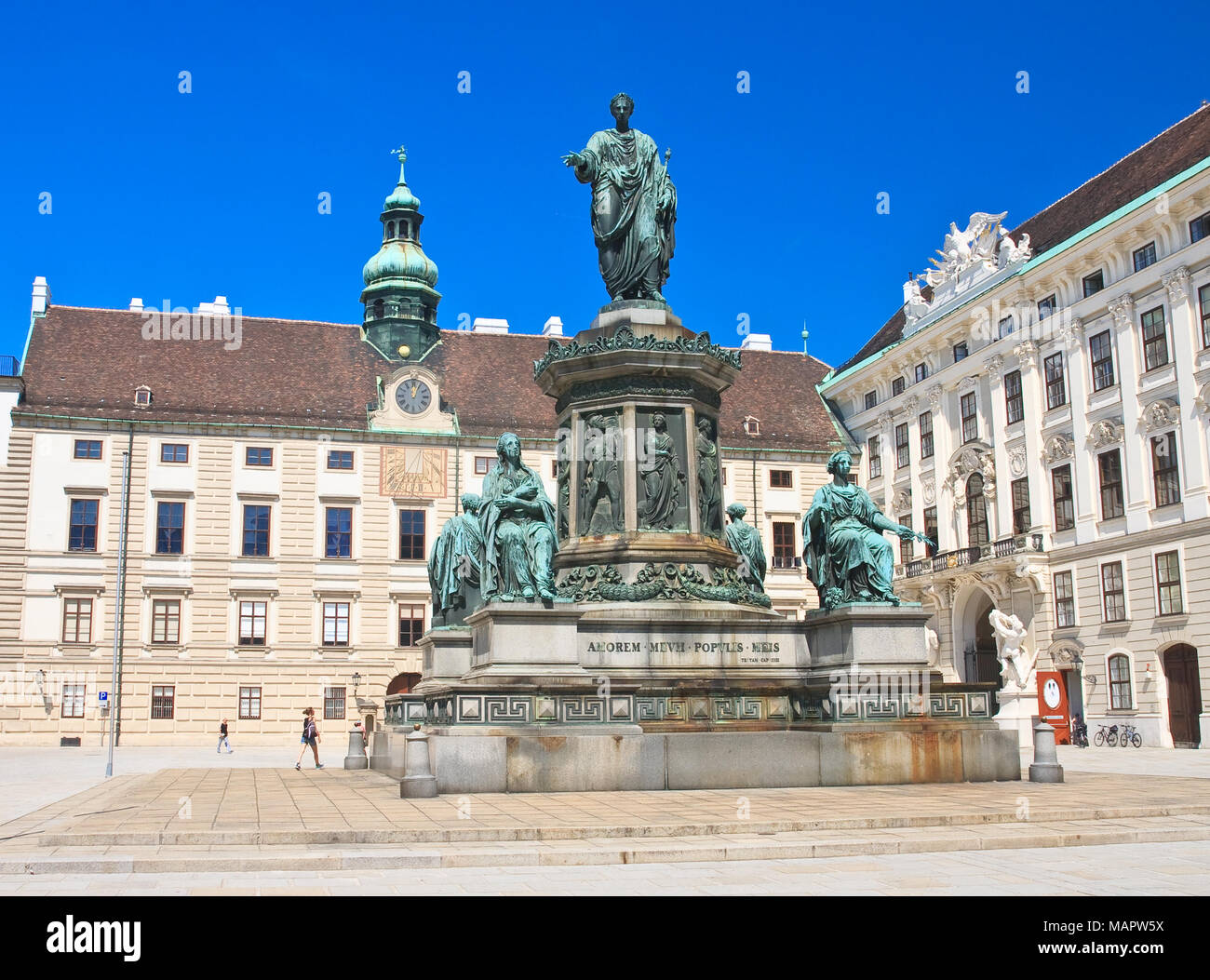 Hofburg. Monumento a Francesco I,. Vienna. Austria Foto Stock