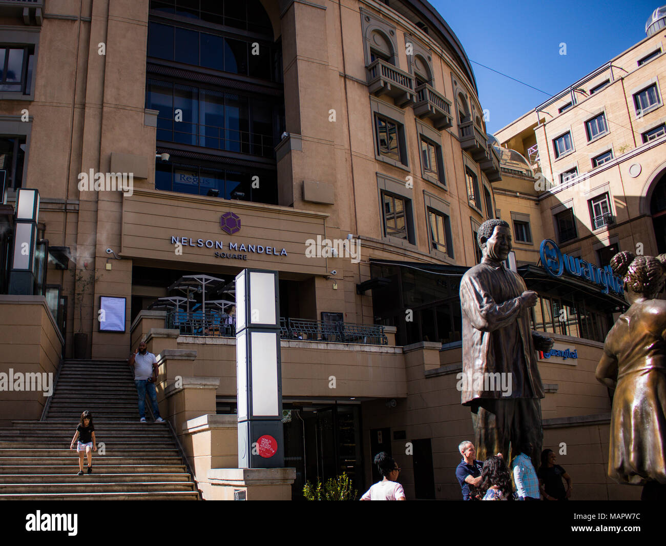 Nelson Mandela Square Foto Stock