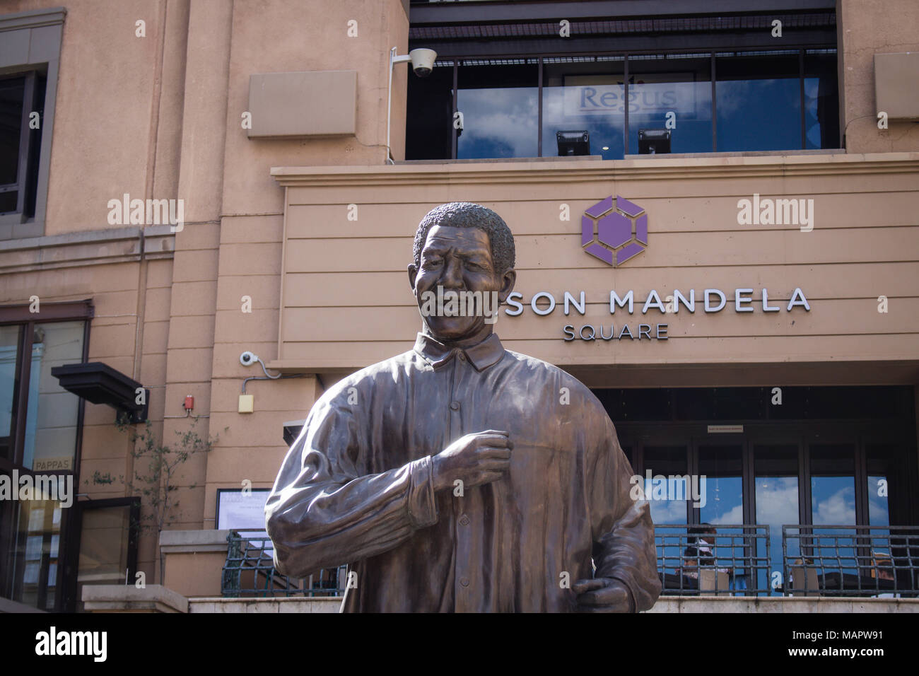 Nelson Mandela Square Foto Stock