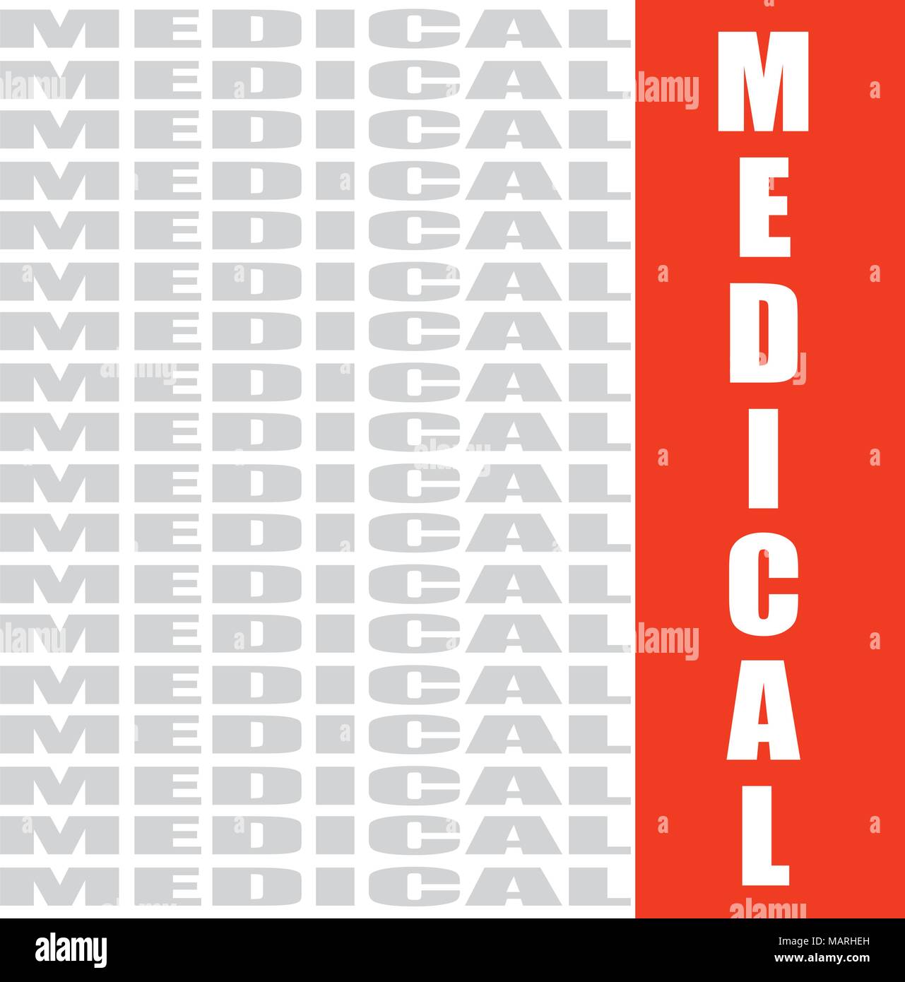 Parola di medico, il concetto di salute lo sfondo Illustrazione Vettoriale