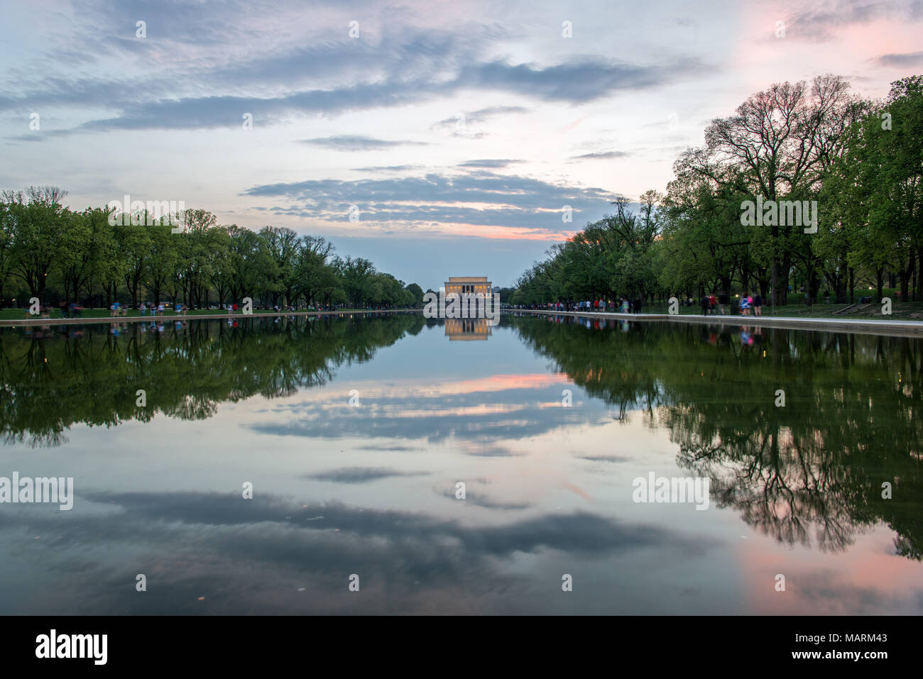 Lincoln Memorial Washington DC Foto Stock
