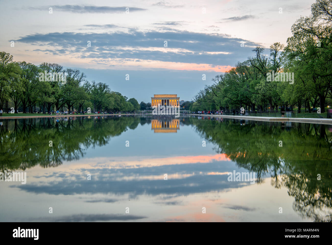 Lincoln Memorial Washington DC Foto Stock