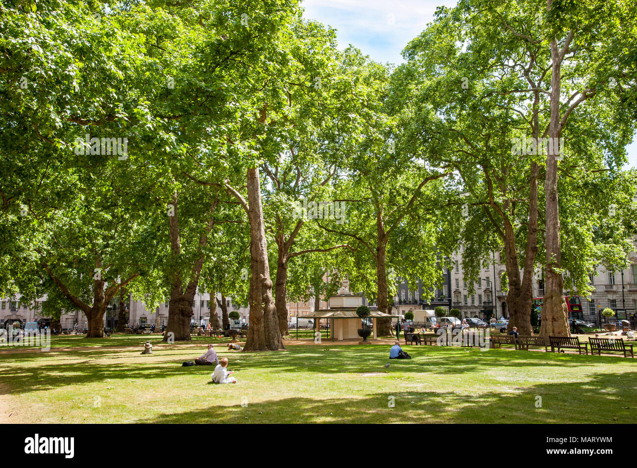 Berkeley Square Gardens, London, Regno Unito Foto Stock