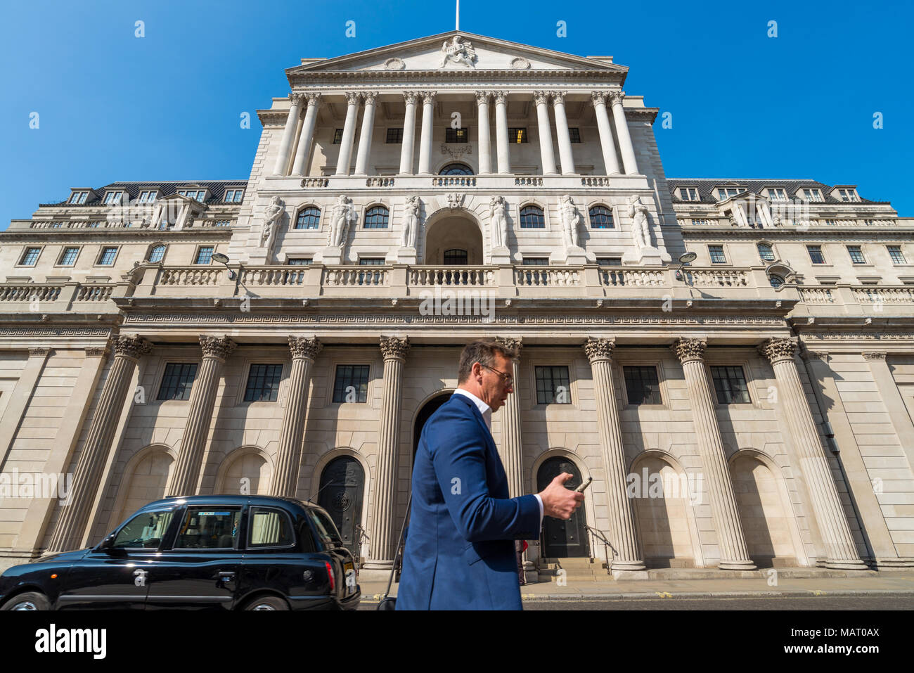 La Bank of England, la città di Londra, Regno Unito Foto Stock