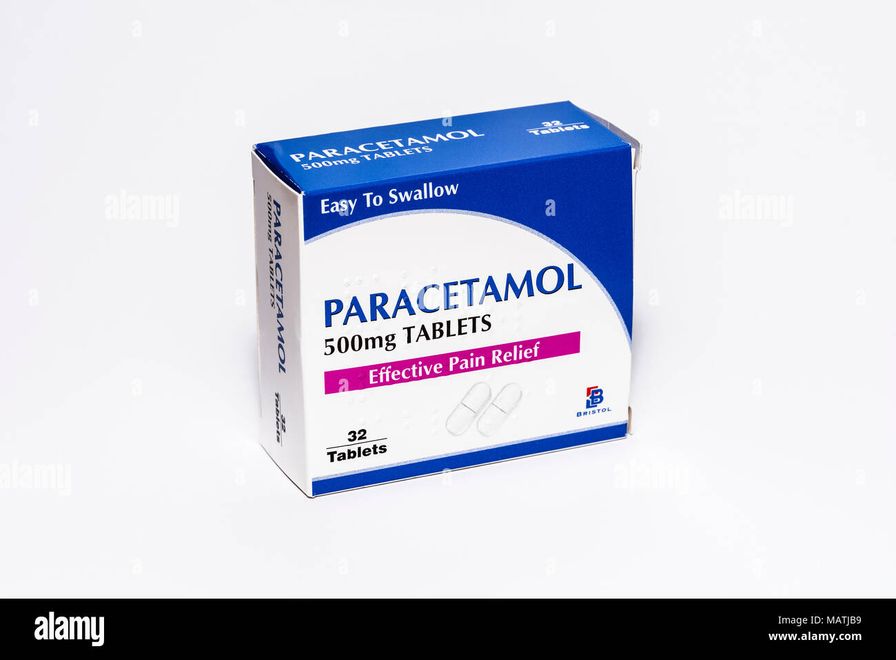 Pacchetto di paracetamolo sollievo dal dolore compresse. Foto Stock