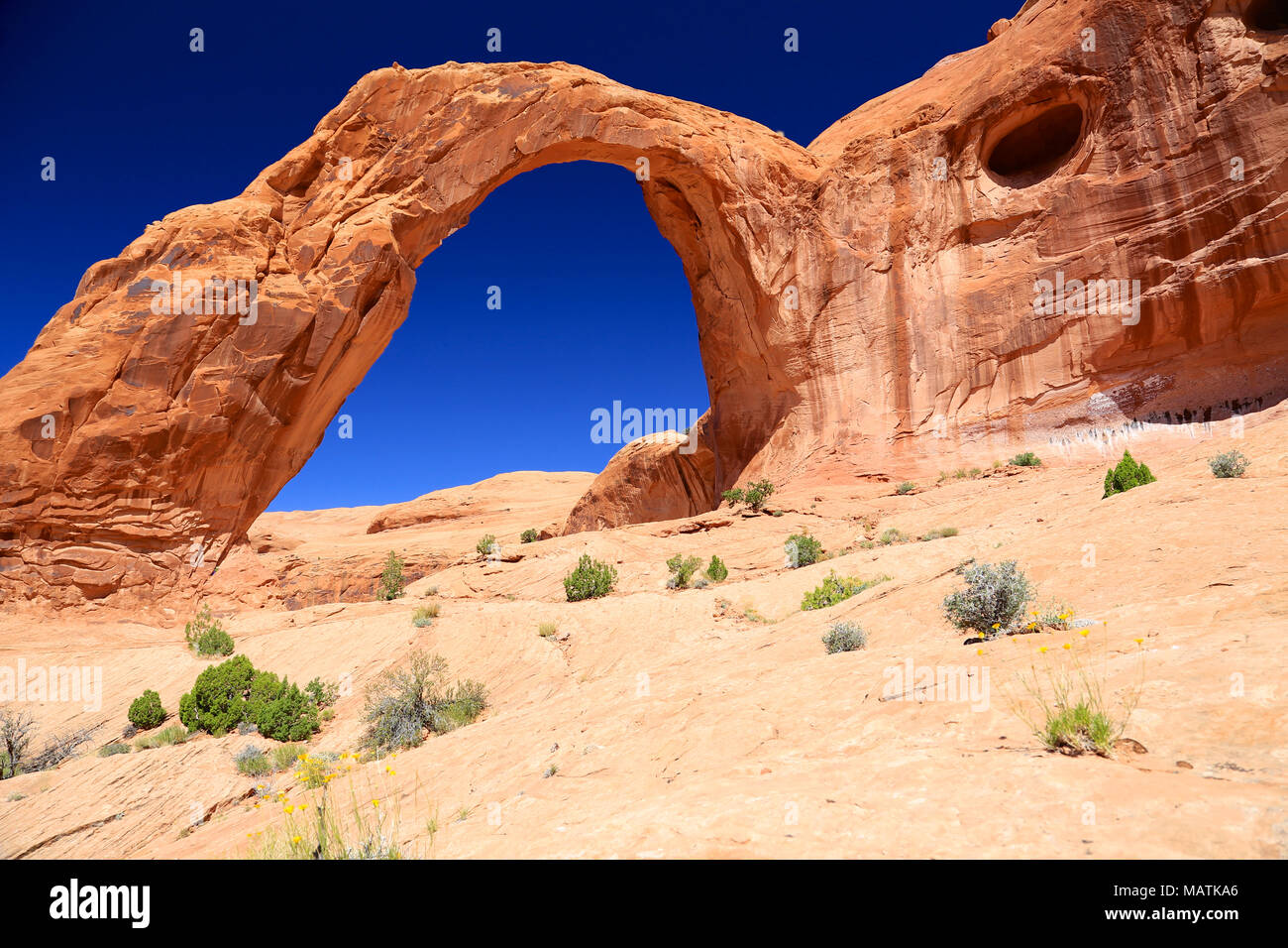 Arco di corona in Moab, deserto dello Utah Foto Stock