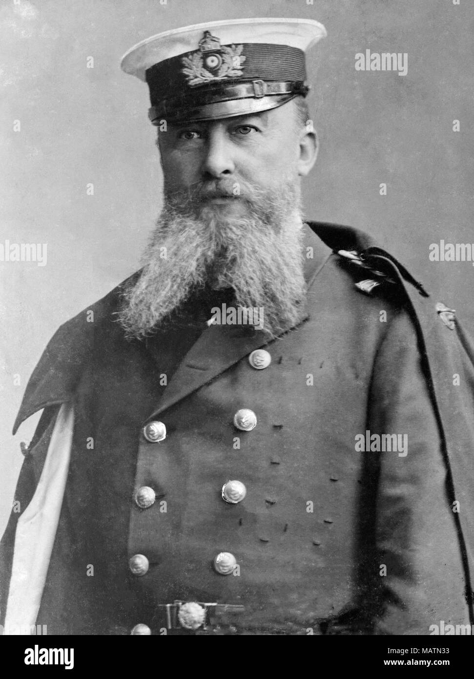 Alfred Peter Friedrich von Tirpitz (19 marzo 1849 - 6 Marzo 1930) era un tedesco Grand Ammiraglio, Segretario di Stato tedesco navale imperiale Ufficio, il potente ramo amministrativo del tedesco della Marina Imperiale dal 1897 fino al 1916. La Prussia non ha mai avuto una grande marina militare, né altri stati tedeschi prima dell'impero tedesco è stata formata nel 1871. Tirpitz ha preso la modesta della Marina Imperiale e a partire dal 1890, ha trasformato in un mondo di classe forza che potrebbe minacciare la Royal Navy. La sua marina, tuttavia, non è stato abbastanza forte per affrontare il britannico con successo nella prima guerra mondiale. Foto Stock