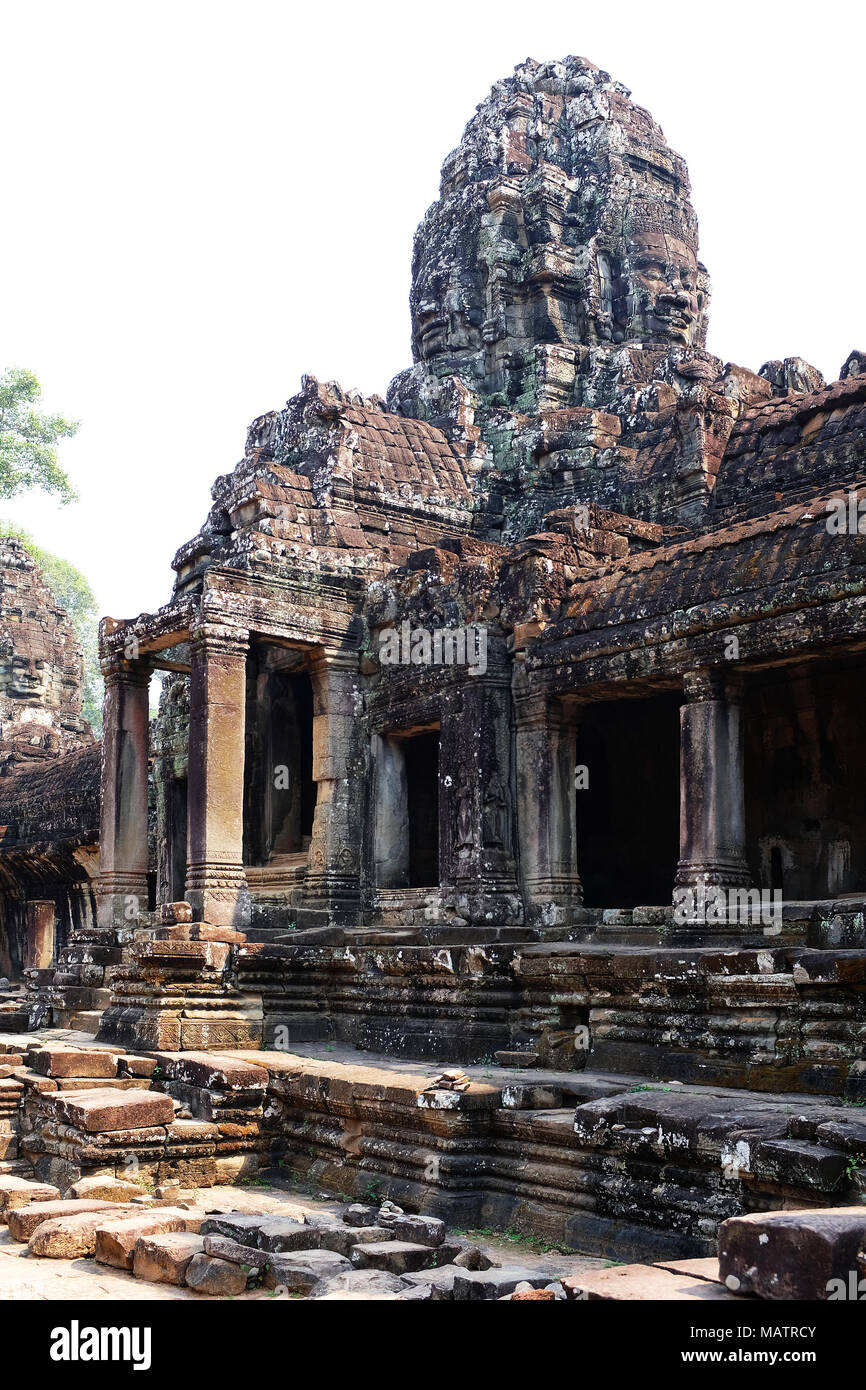 Il tempio Bayon, Siem Reap, Cambogia Foto Stock