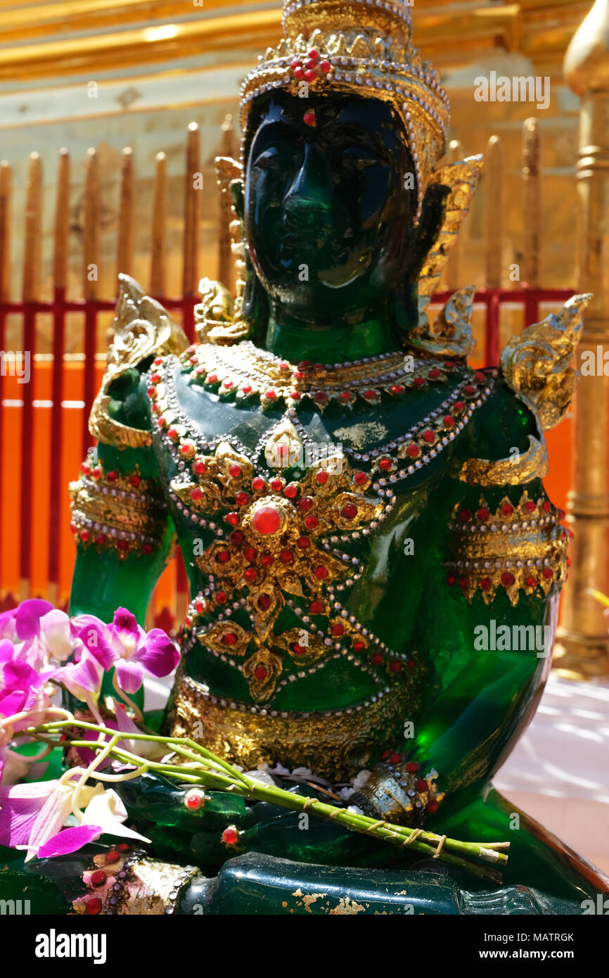 Wat Doi Suthep Temple, Chiang Mai, Thailandia Foto Stock
