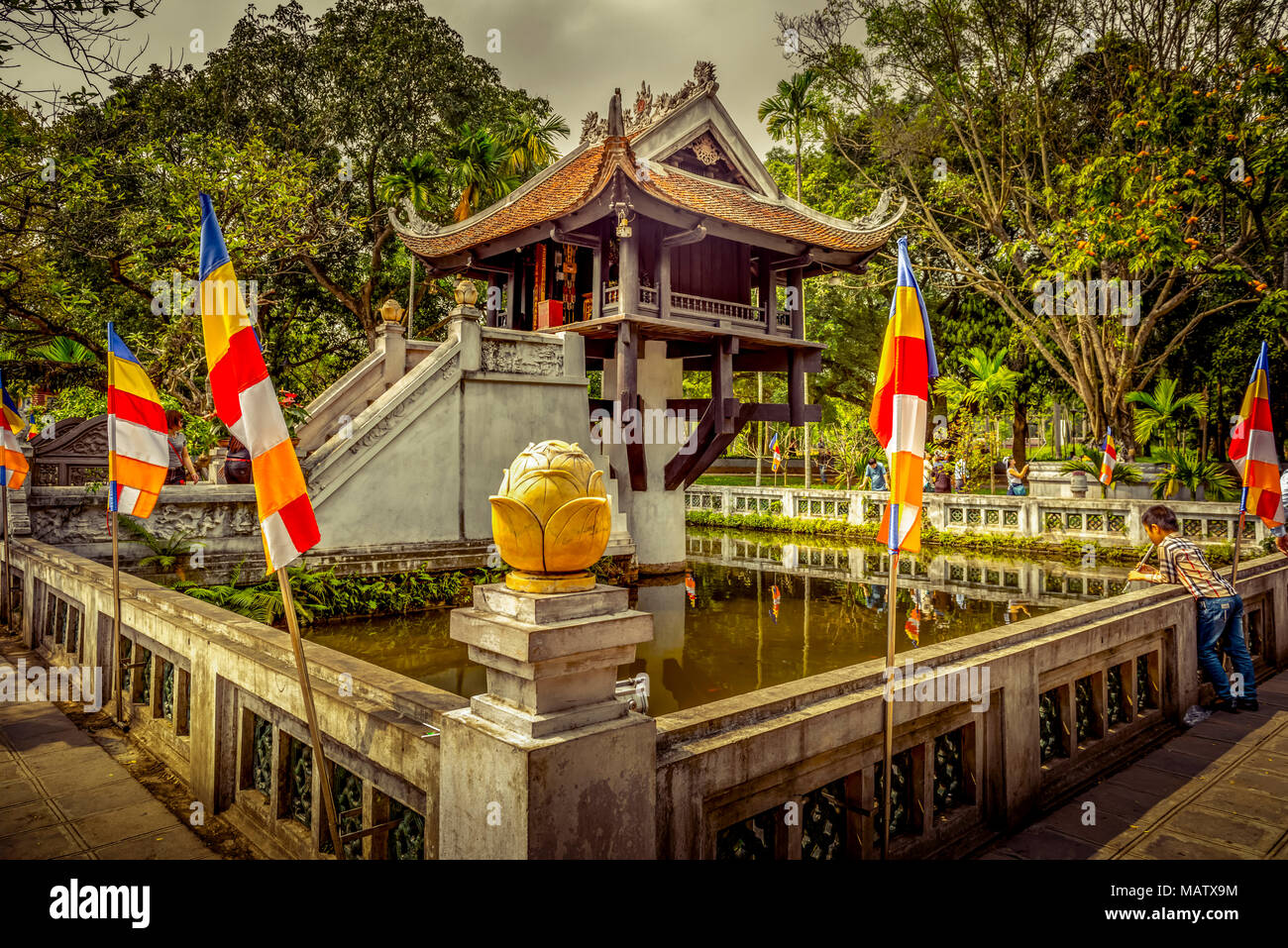 Il Vietnam, Südostasien, Asien, Hanoi, Ho Chi Minh, pagode, Ein-Säulen-Pagode Foto Stock