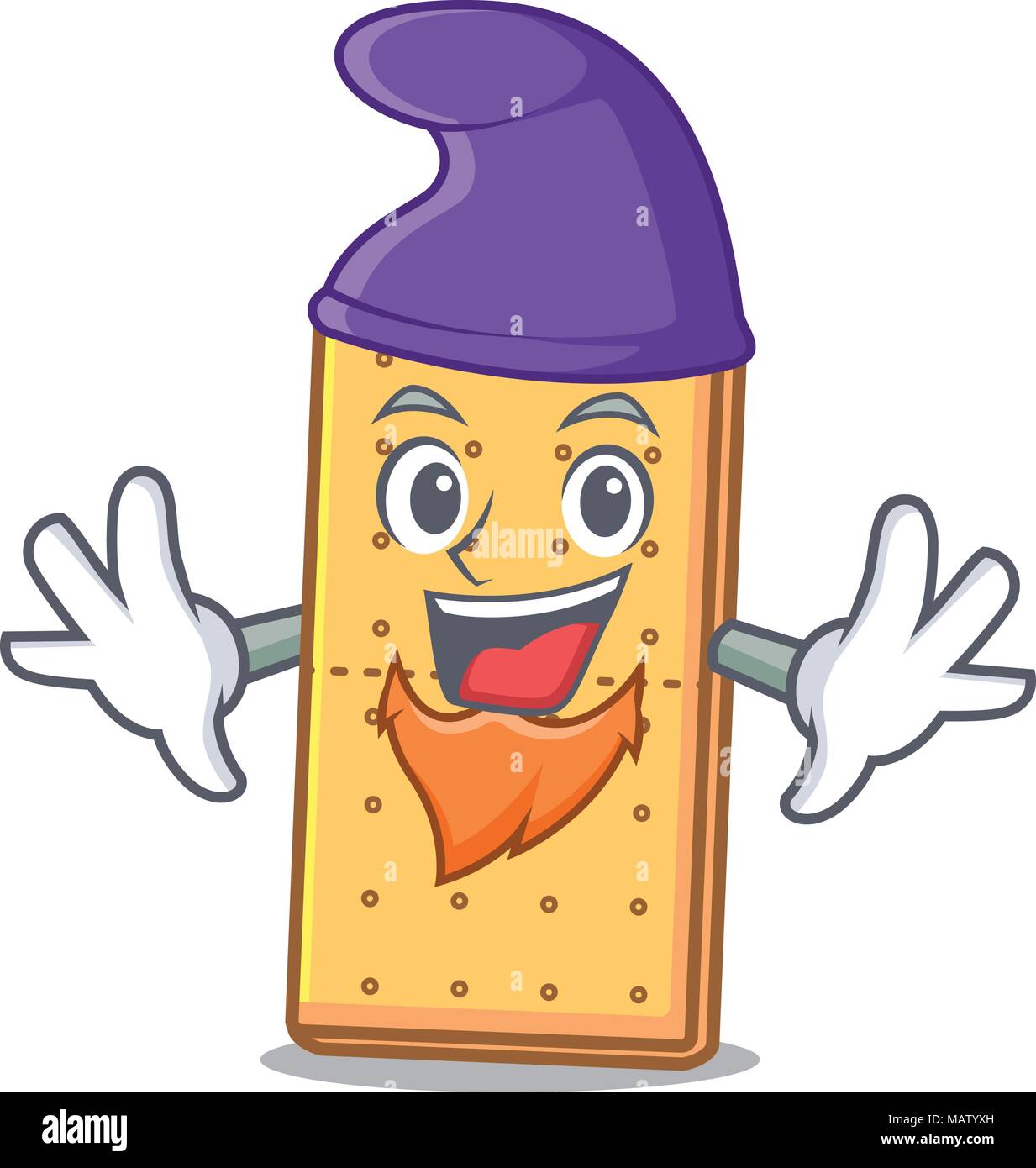 Elf graham cookies personaggio cartoon Illustrazione Vettoriale