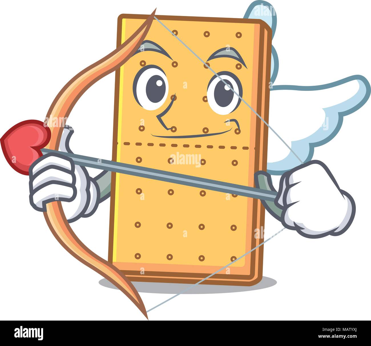 Cupido graham cookies personaggio cartoon Illustrazione Vettoriale