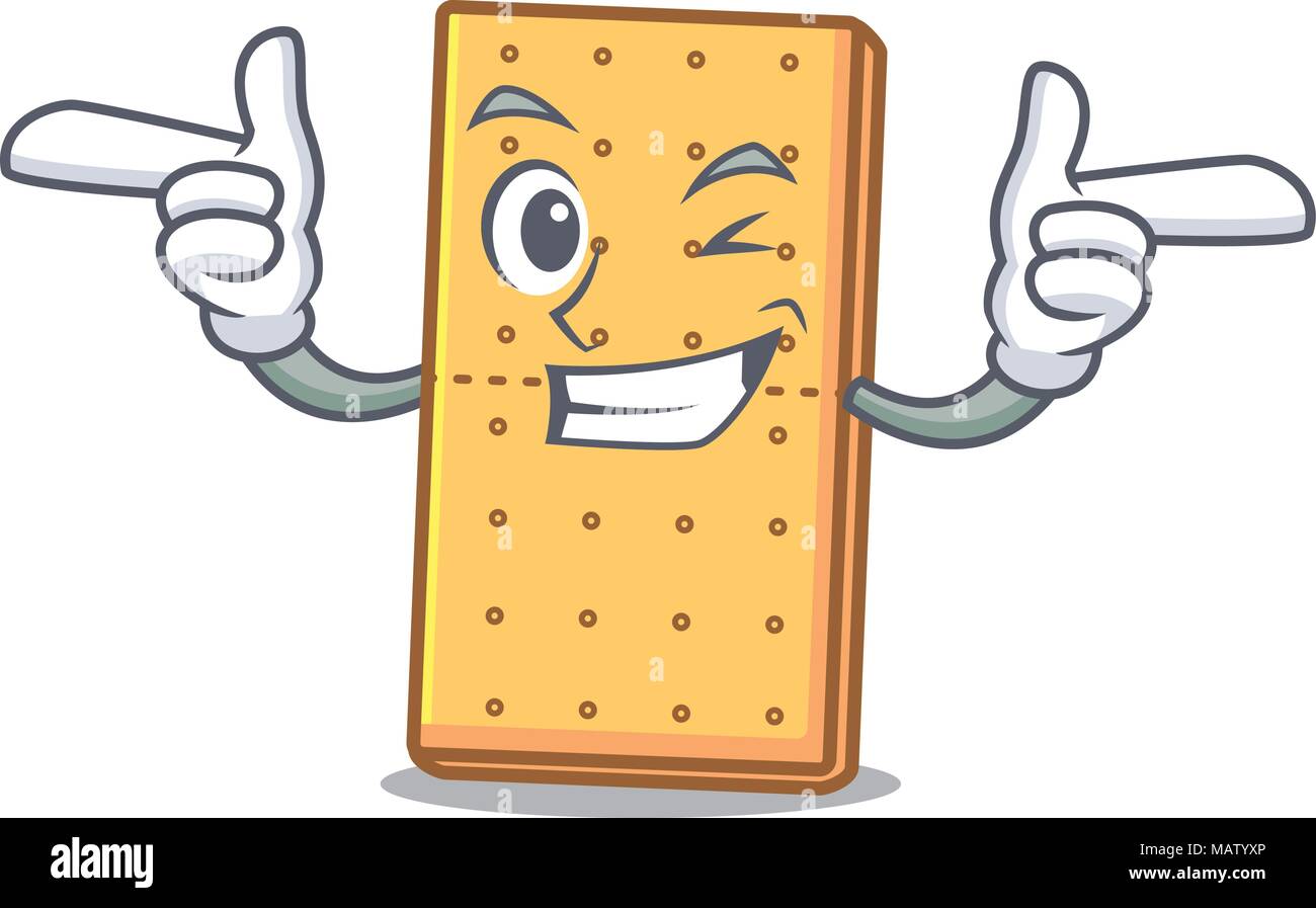 Wink graham cookies personaggio cartoon Illustrazione Vettoriale