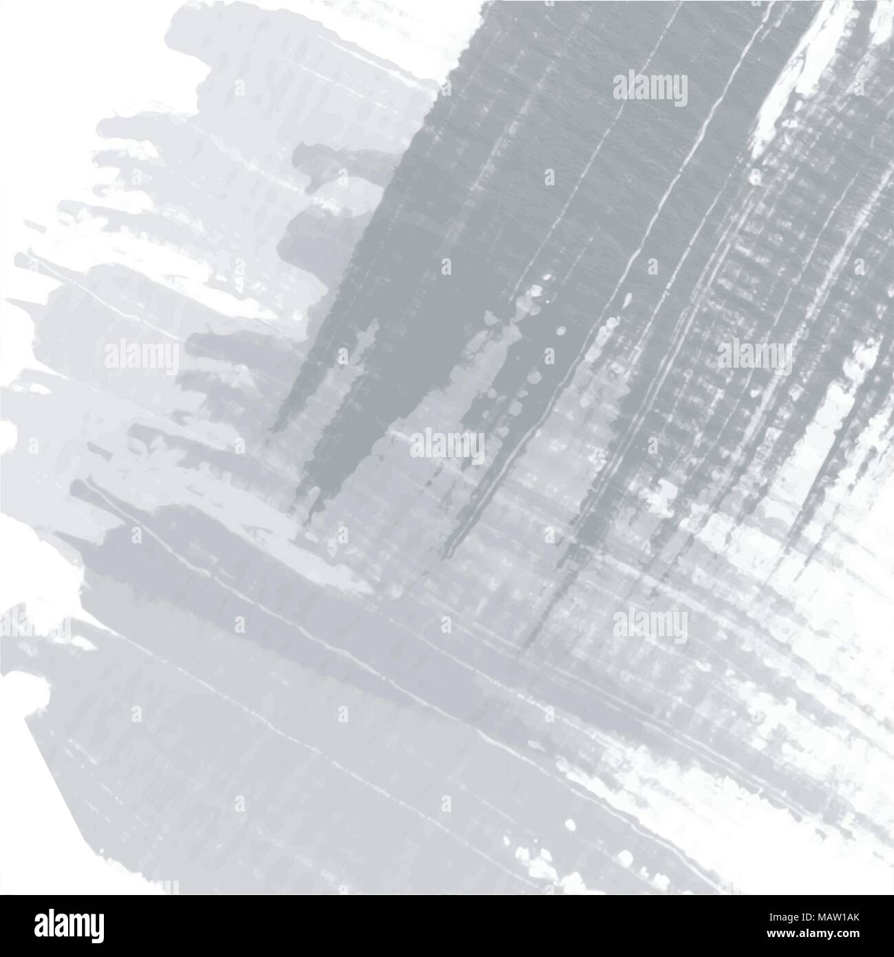 Acquerello grigio tratto di pennello la configurazione di sfondo, illustrazione vettoriale Illustrazione Vettoriale