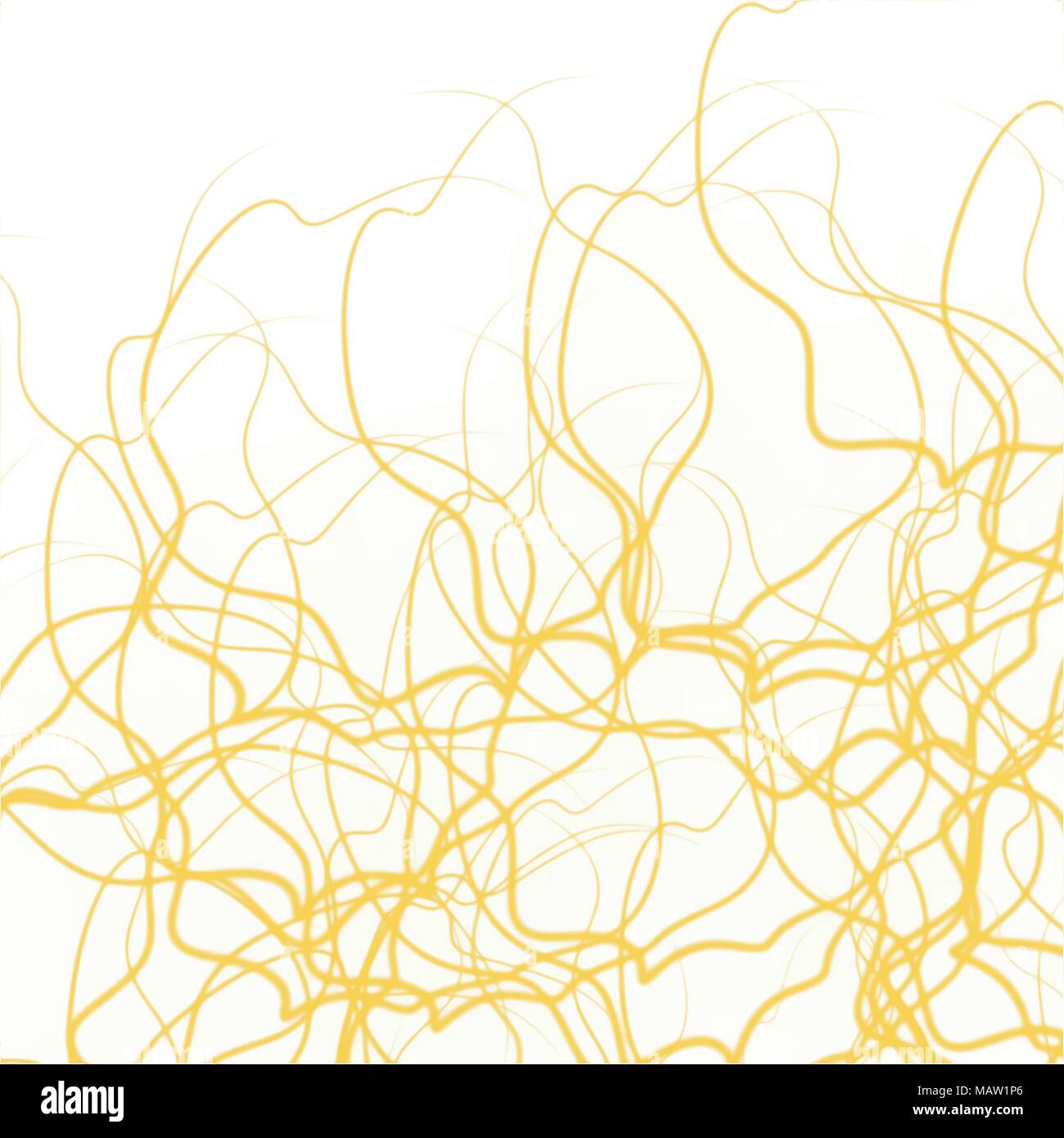 Acquerello giallo scribble la configurazione di sfondo, illustrazione vettoriale Illustrazione Vettoriale