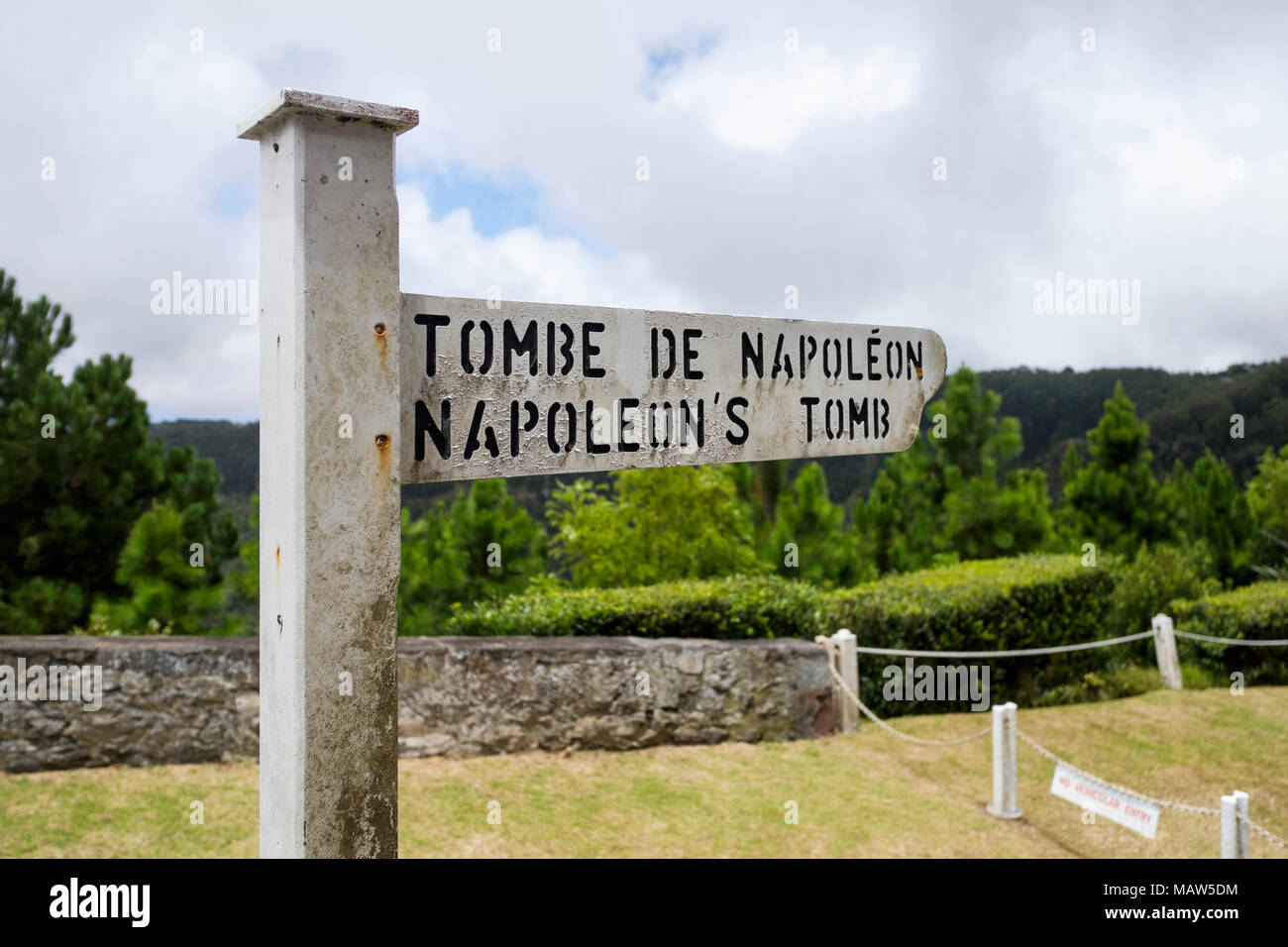 Napoleone la tomba, Saint Helena Island, Sud Atlantico Foto Stock