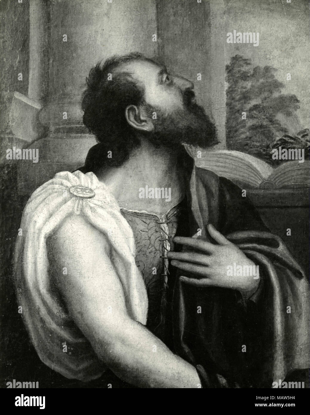 Autoritratto di Paolo Veronese, pittura Foto Stock