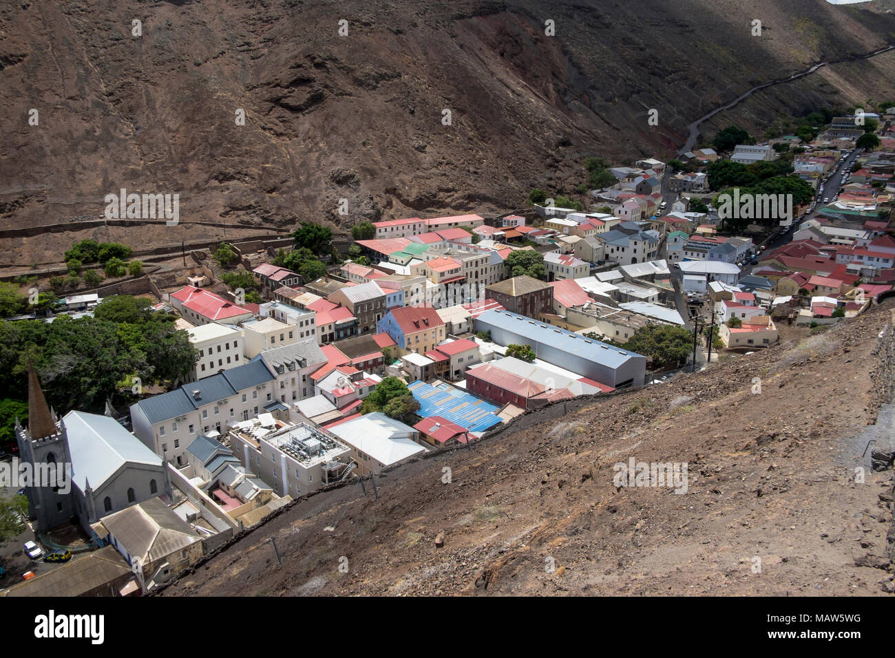 Jamestown, St Helena, Atlantico del Sud. Foto Stock