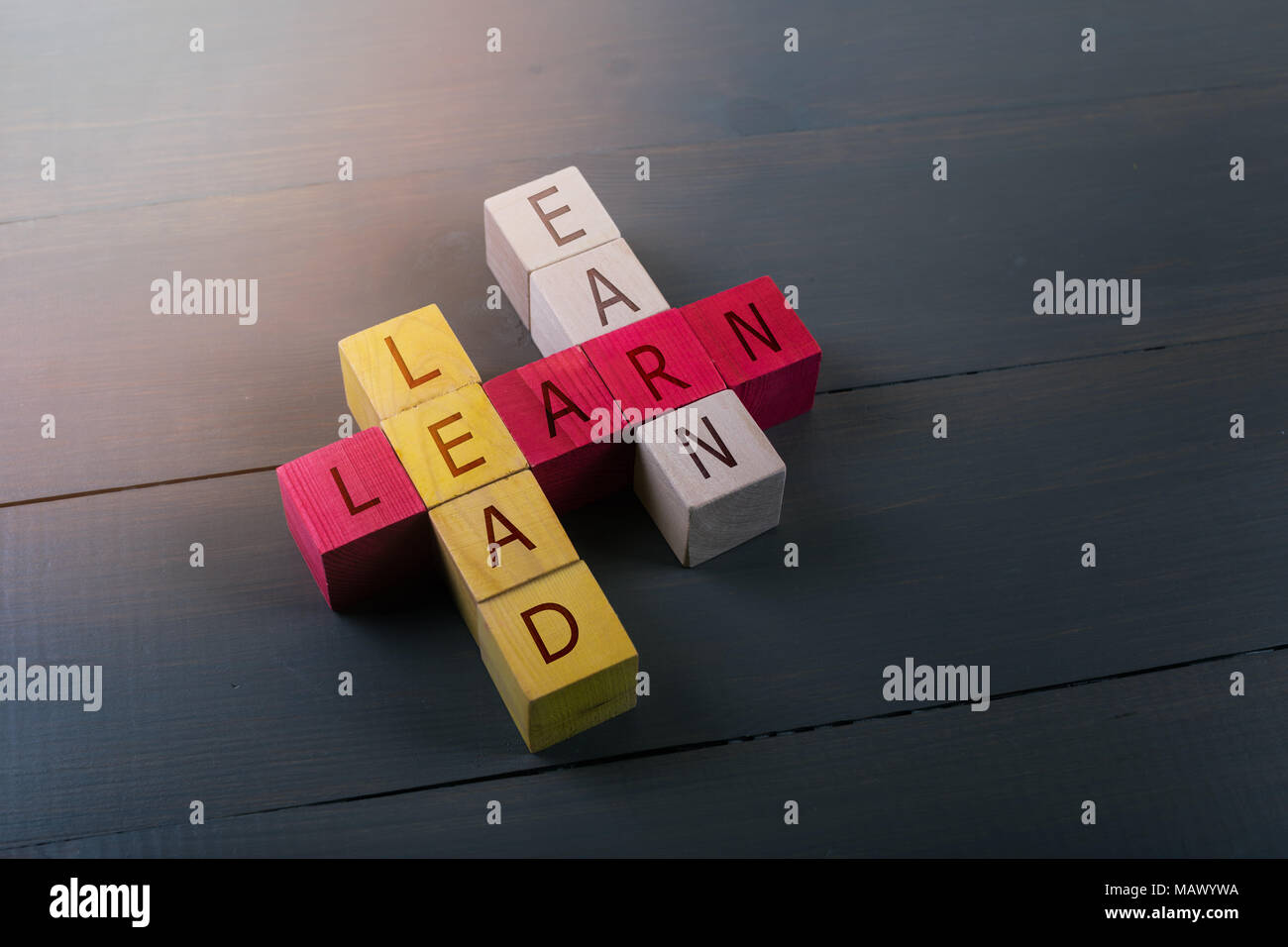 Concetto di istruzione leadership e il successo del business Foto Stock