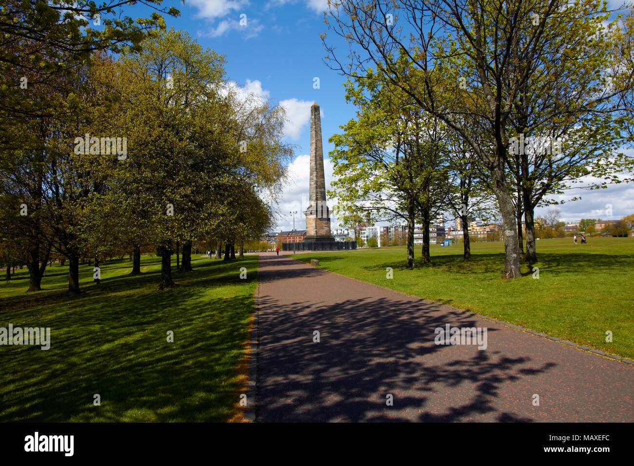 Glasgow Green, necropoli & Il Barras Foto Stock