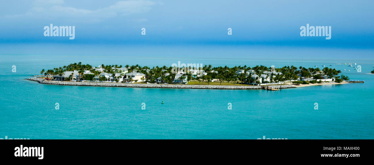 Tramonto a chiave Key West Florida isola Foto Stock