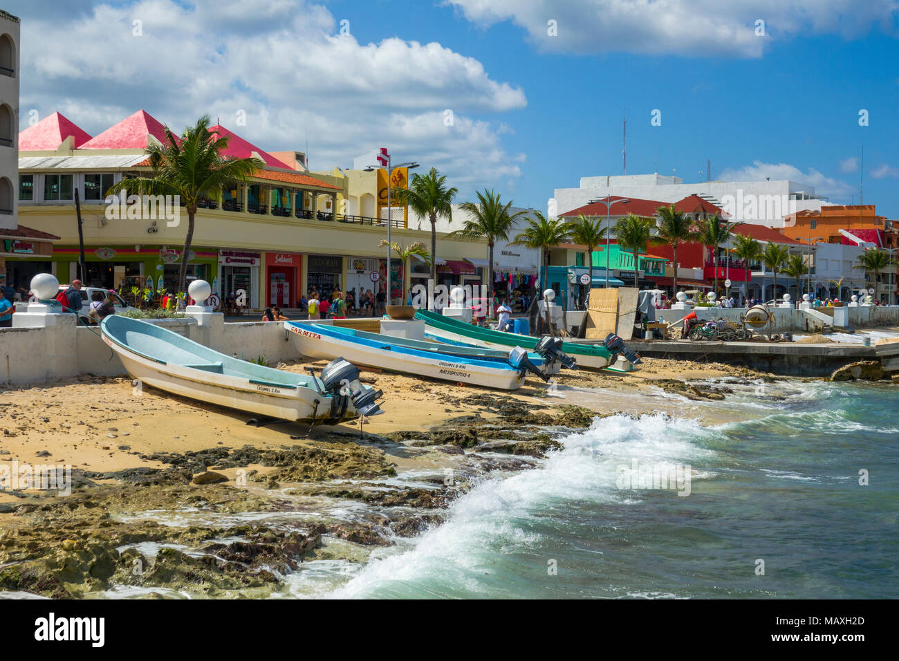 Cozumel Messico è una popolare destinazione di crociera nei Caraibi occidentali Foto Stock