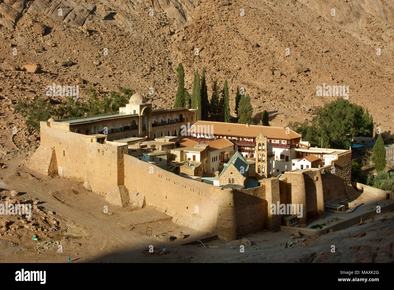 Aegypten ha, il Sinai Katharinenkloster am Fusse des Gebel Musa (Mosesberg) Foto Stock