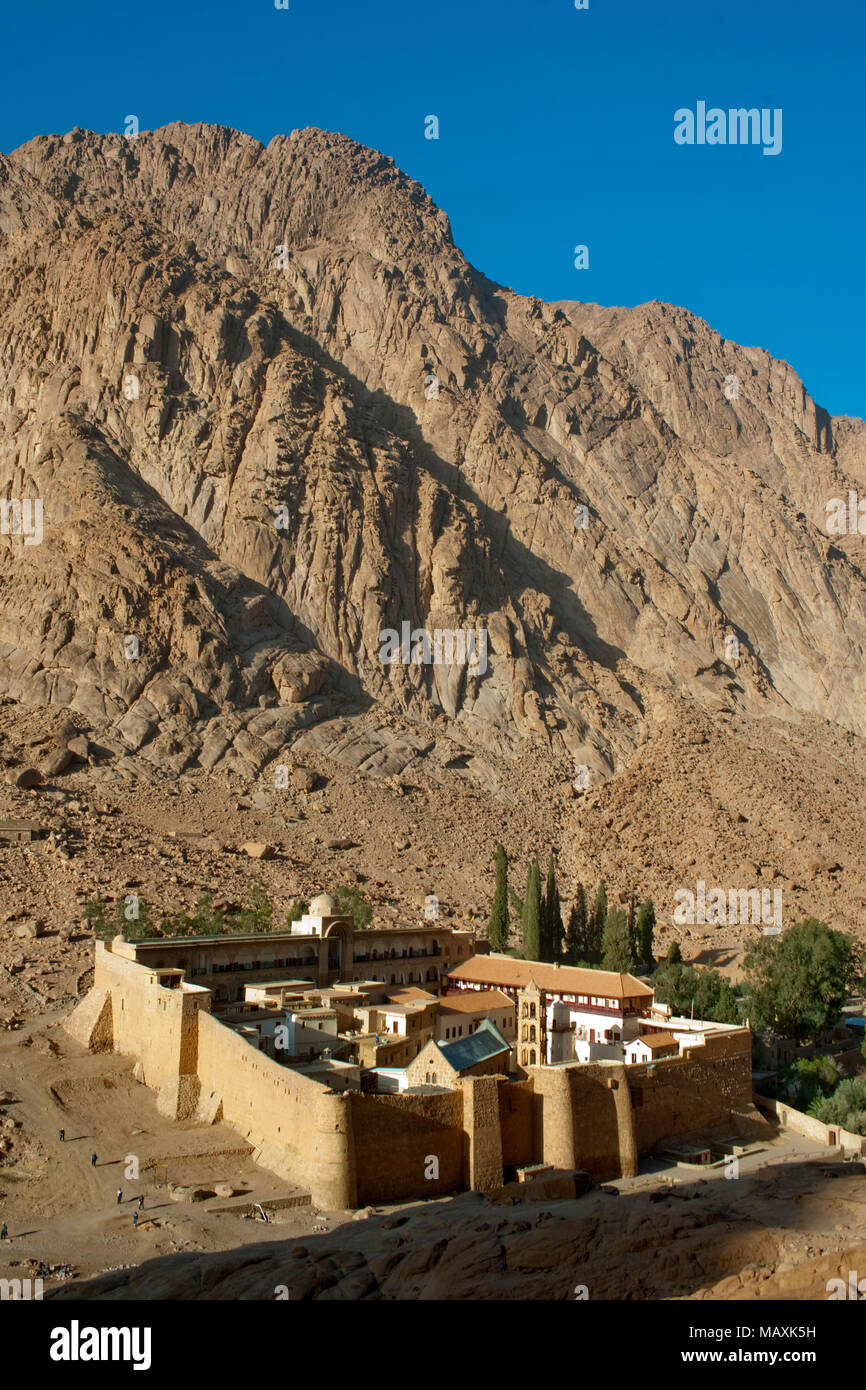 Aegypten ha, il Sinai Katharinenkloster am Fusse des Gebel Musa (Mosesberg) Foto Stock