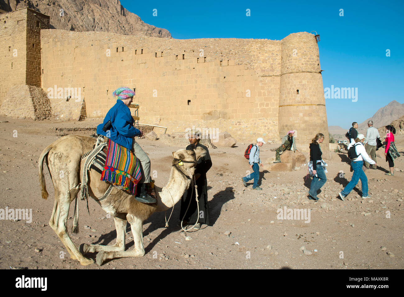 Aegypten ha, il Sinai Katharinenkloster am Fusse des Gebel Musa (Mosesberg) Foto Stock