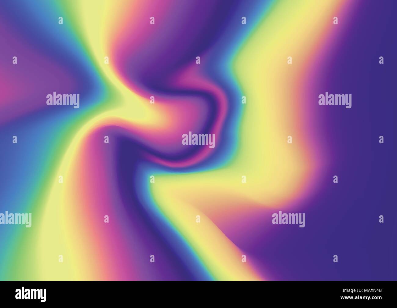 Abstract olio metallico swirl sfondo iridescente disegno vettoriale. Illustrazione Vettoriale