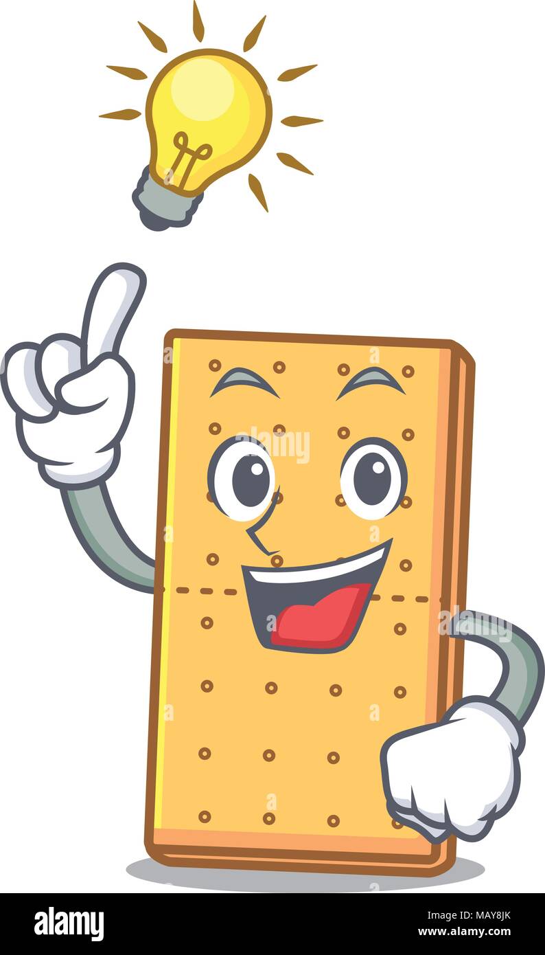 Idea graham cookies mascotte cartoon Illustrazione Vettoriale