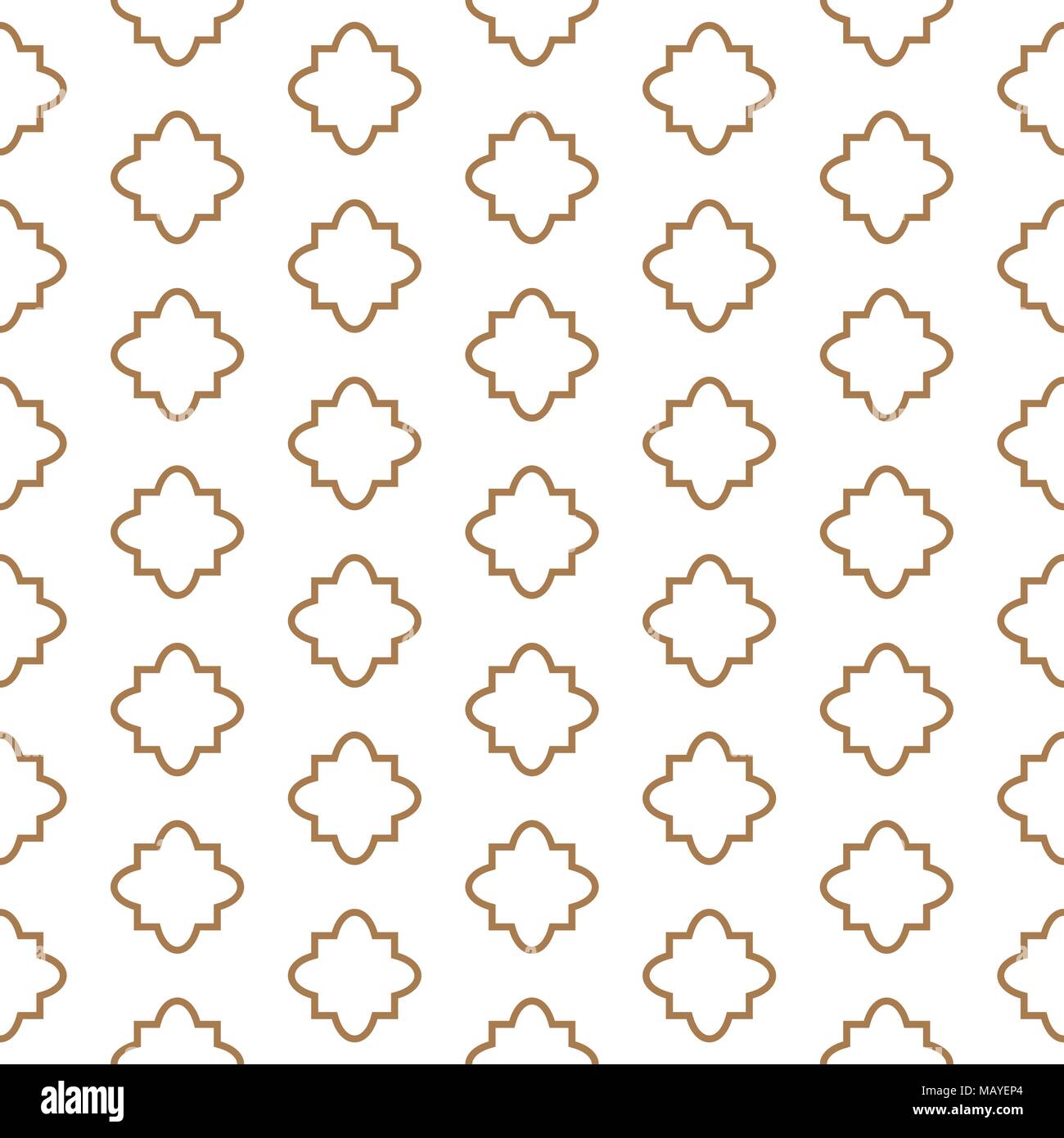 Seamless pattern in stile islamico, vettore ornamento geometrico texture di sfondo o Illustrazione Vettoriale