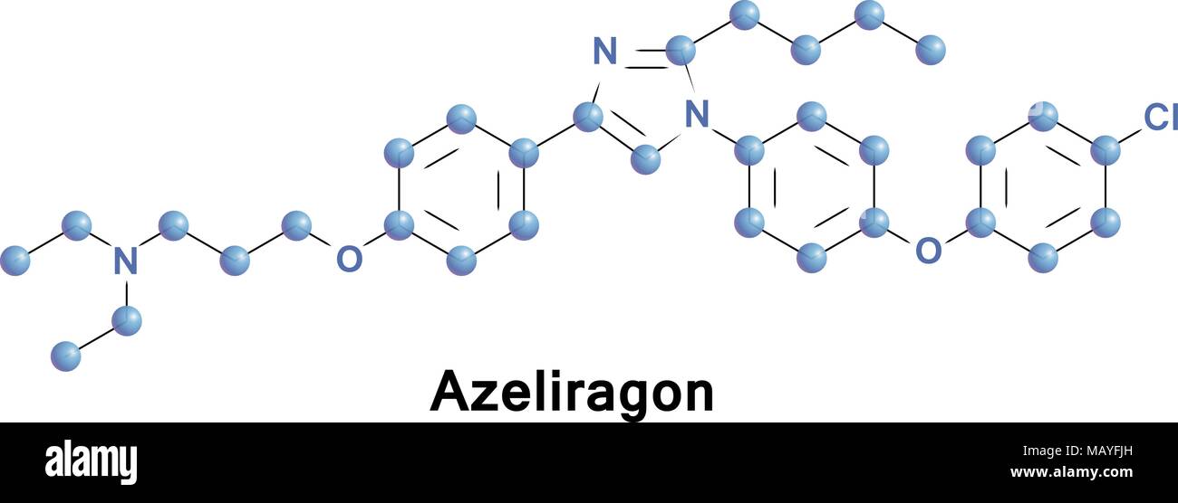 Azeliragon inibitore di rage Illustrazione Vettoriale